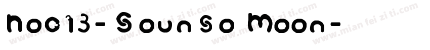 No013-Sounso Moon字体转换